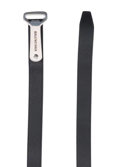 Balenciaga Bottle Opener 3cm Embellished Leather Belt In
