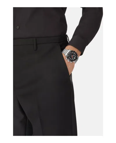 Versace Hellenyium Chrono Bracelet Watch In Metallic