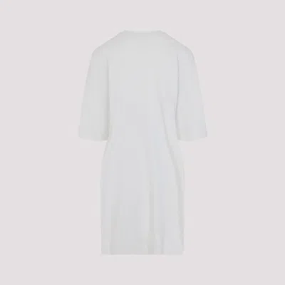 Balenciaga Semi Fitted Cotton T-shirt Dress In White