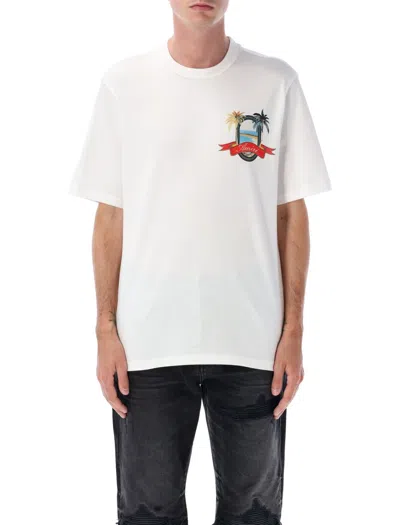 Amiri White Crewneck Printed T-shirt In White
