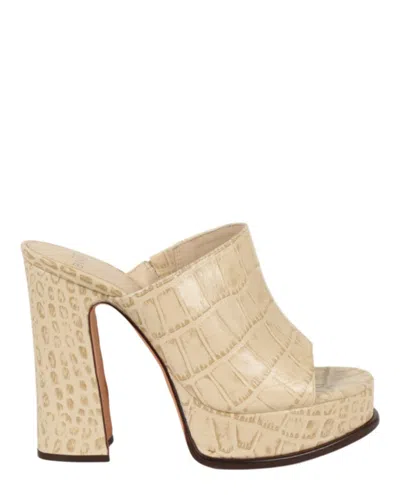 Alexandre Birman Lavinia Plateau Mules In Neutral
