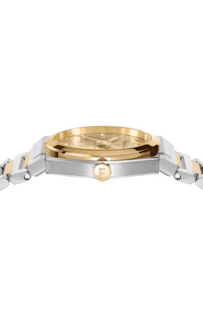 Ferragamo Vega Holiday Capsule Diamond Watch In Metallic