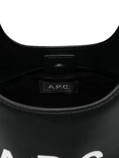 Apc A.p.c. Black Shoulder Bag With Magnetic Fastening