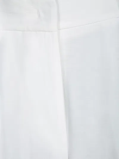 Blanca Vita High-waisted Trousers With Pleats And Hidden Zipper In Gray
