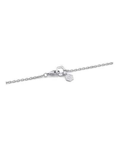 Philipp Plein Sliding $kull Crystal Cable Chain Bracelet In Metallic