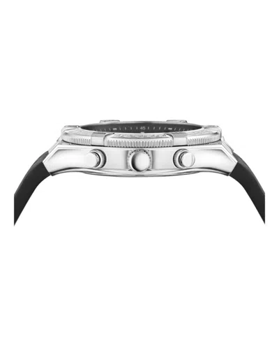 Versace V-sporty Greca Strap Watch In Black