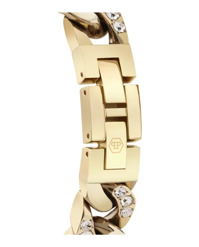 Philipp Plein The Hexagon Groumette Crystal Watch In Gold