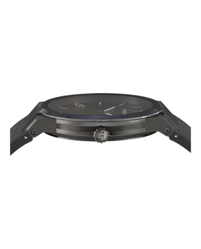 Ferragamo Infinity Sapphire Silicone Watch In Black