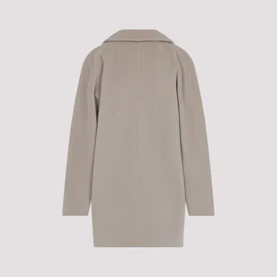 Max Mara Double-breasted Coat In Luxurious Wool-cashmere Blend In Gray