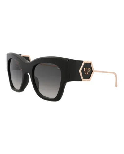Philipp Plein Cat Eye-frame Acetate Sunglasses In Black