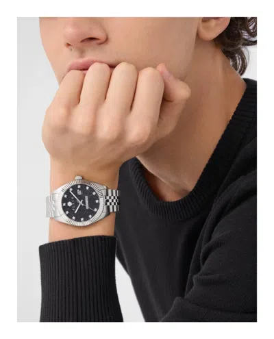 Philipp Plein Date Superlative Crystal Watch In Metallic