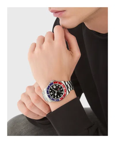 Philipp Plein Gmt-i Challenger Bracelet Watch In Metallic