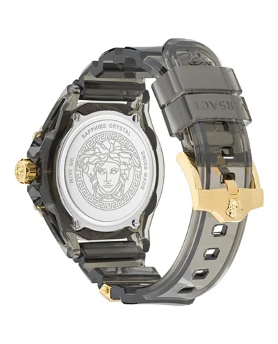 Versace Icon Active Silicone Watch In Green