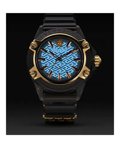 Versace Icon Active Silicone Watch In Green