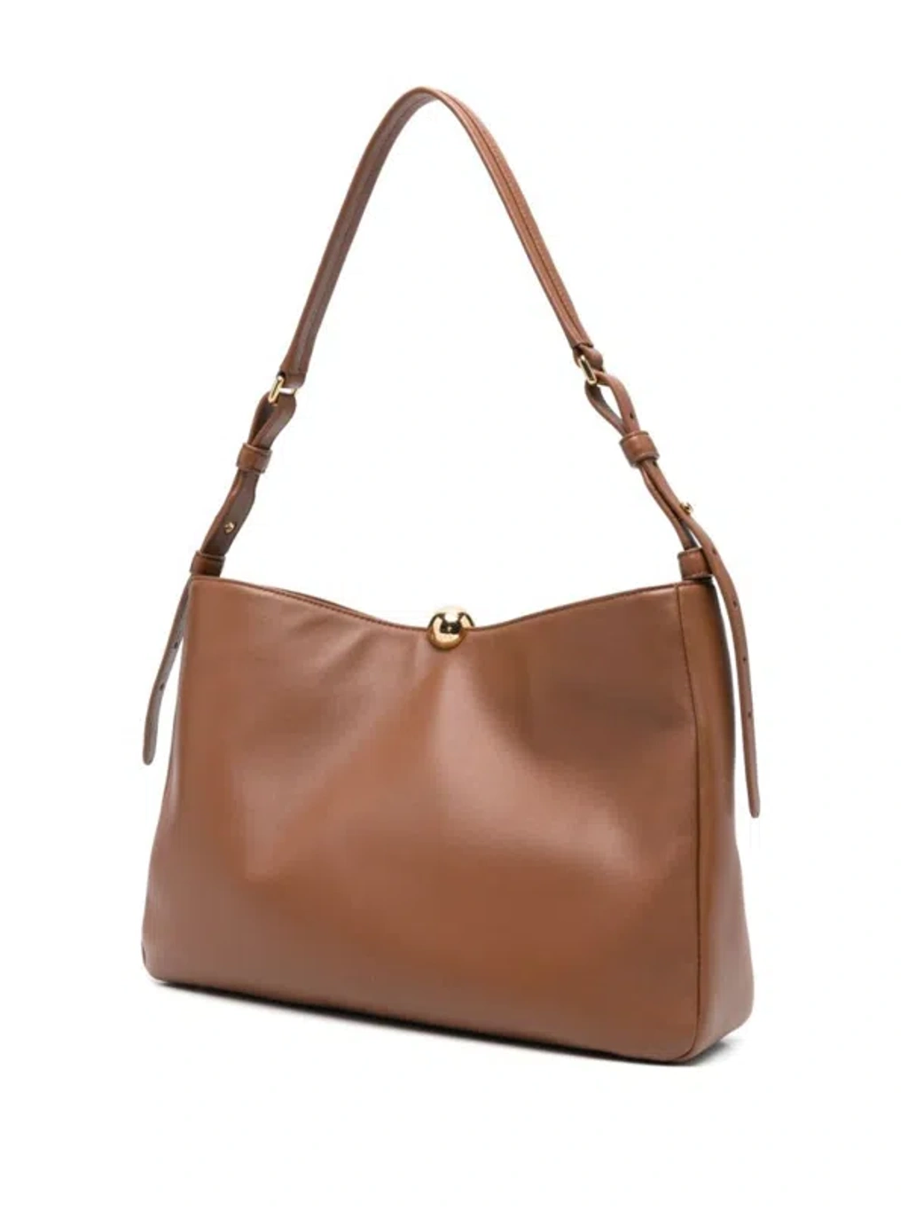 トートバッグ Furla Textured Brown Handbag With Magnetic Fastening And Furla Textured Brown Handbag With Magnetic Fastening And