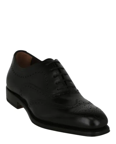 Ferragamo Poveda Oxfords Shoes In Black