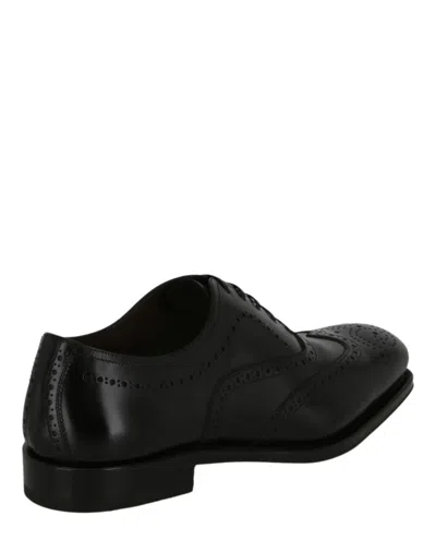 Ferragamo Poveda Oxfords Shoes In Black