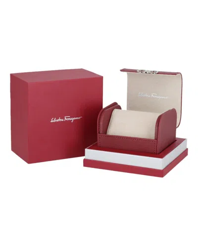 Ferragamo Two-tone Gancino Bracelet Watch With Silver Sunray Dial In Metallic