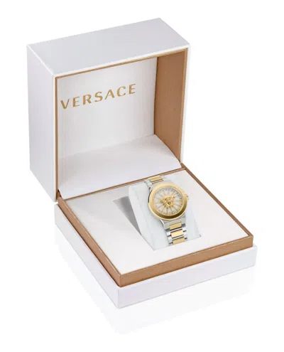 Versace Medusa Infinite Diamond Watch In Metallic