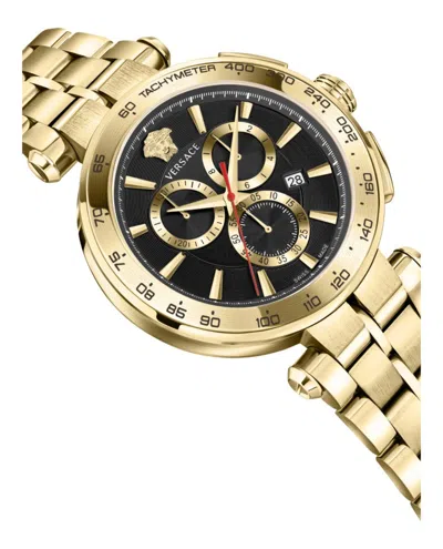 Versace Aion Chrono Bracelet Watch In Gold