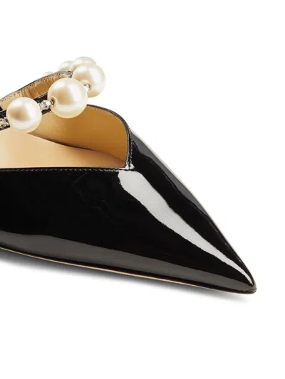 Jimmy Choo Pointed Toe Pumps With Faux-pearl Embellishment
