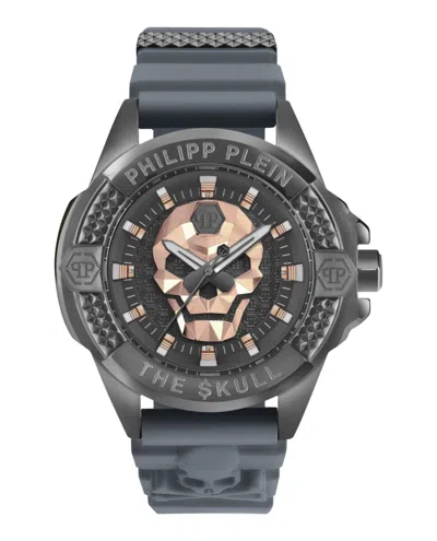 Philipp Plein The $kull Silicone Watch In Gray