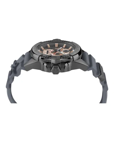 Philipp Plein The $kull Silicone Watch In Gray
