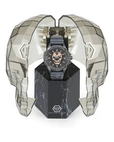 Philipp Plein The $kull Silicone Watch In Gray