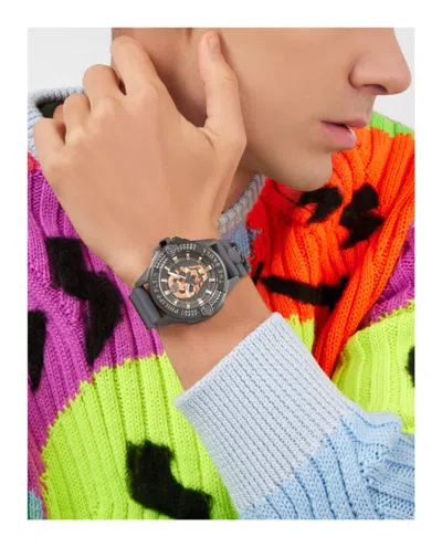 Philipp Plein The $kull Silicone Watch In Gray
