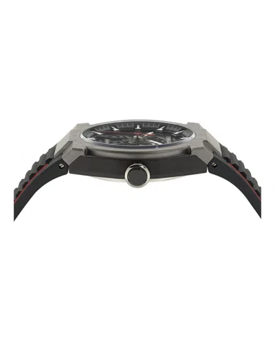 Ferragamo Supreme Skeleton Automatic Watch In Black