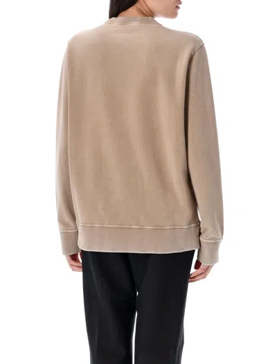 Fendi Felpa Oversize In Cotone Cappuccino  Donna In Neutral