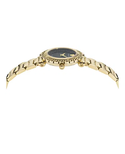 Versace Greca Twist Bracelet Watch In Gold