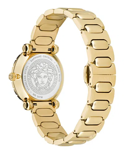 Versace Greca Twist Bracelet Watch In Gold