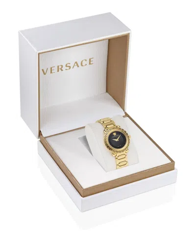 Versace Greca Twist Bracelet Watch In Gold