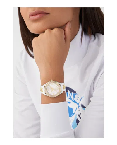 Plein Sport Quartz Movement Stainless Steel Watch With Enamel Dial In Gold