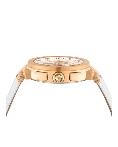 Versace Mystique Chrono Strap Watch In Gold