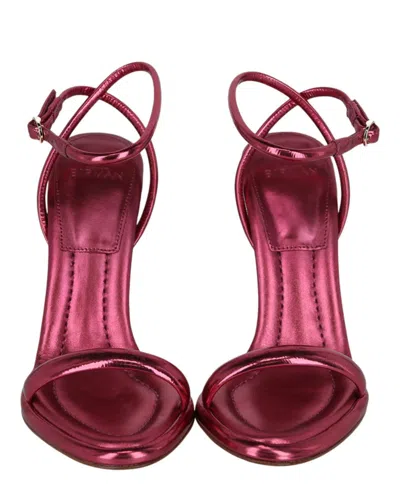 Alexandre Birman Teresa 100 Leather Sandal In Red