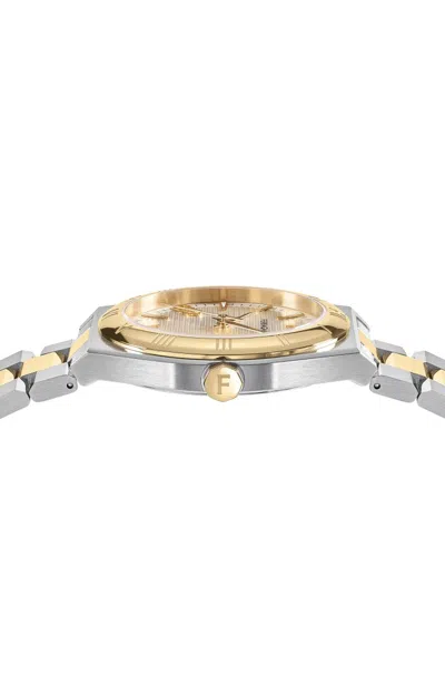 Ferragamo Vega Upper East Bracelet Watch In Silver