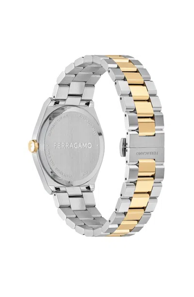 Ferragamo Vega Upper East Bracelet Watch In Silver