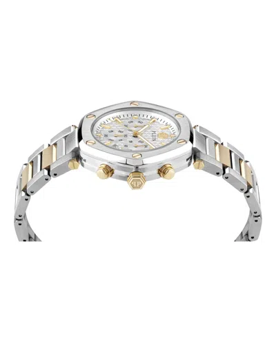 Philipp Plein The Hexagon Chrono Bracelet Watch In Silver