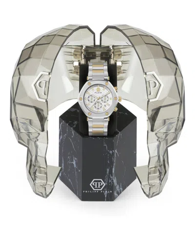 Philipp Plein The Hexagon Chrono Bracelet Watch In Silver
