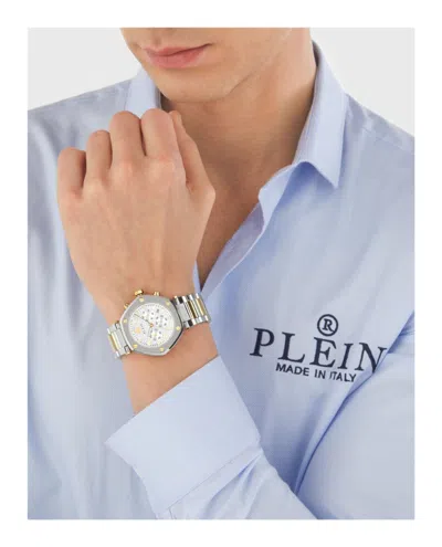 Philipp Plein The Hexagon Chrono Bracelet Watch In Silver