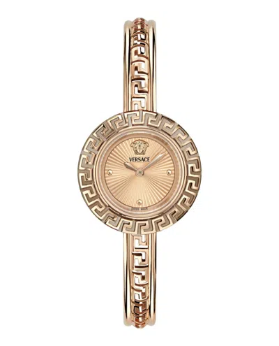 Versace La Greca Bracelet Watch In Gold
