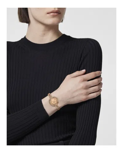 Versace La Greca Bracelet Watch In Gold