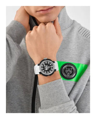 Plein Sport Tiger Power Silicone Watch In White