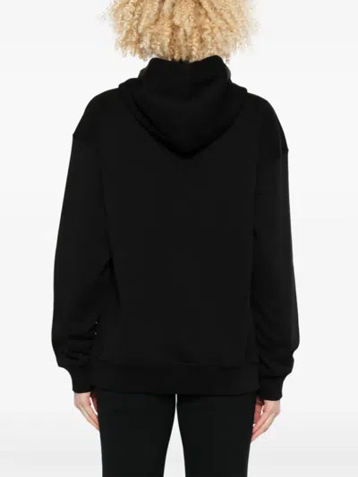 Diesel Relaxed-fit Hoodie With Kangaroo Pocket And Drawstring Hood In Black
