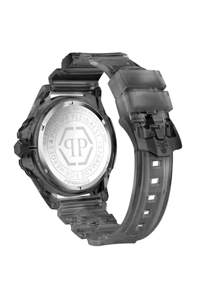 Philipp Plein The $kull Synthetic Silicone Watch In Gray