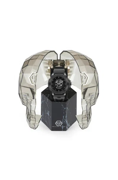 Philipp Plein The $kull Synthetic Silicone Watch In Gray