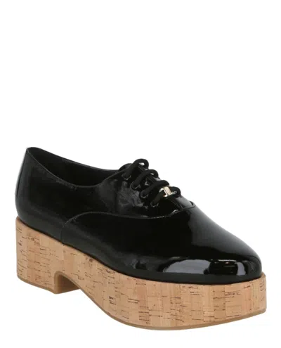 Ferragamo Viviane Platform Patent Leather Oxfords In Black