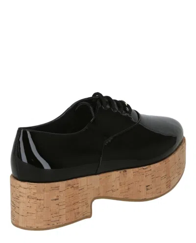 Ferragamo Viviane Platform Patent Leather Oxfords In Black
